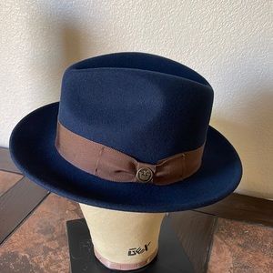 Goorin Bros. “Dean the Butcher” Fedora. Blue, Size Medium. For Men or W…
